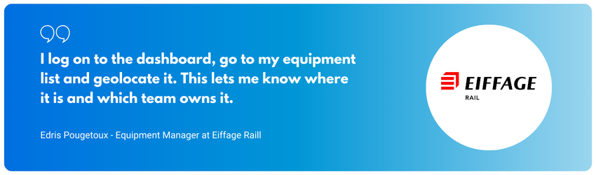 Construction tool tracking - Eiffage Rail Testimonial