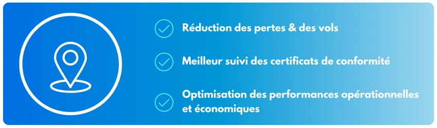 géolocalisation d'outillages de chantier, les bénéfices clients.