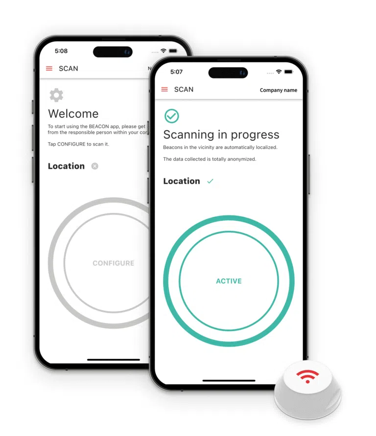Application R-BEACON Rosenberger Telematics